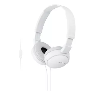 Auriculares 3.5 Mm Sony Plegables Super Bass Mdr-zx110ap Color Blanco