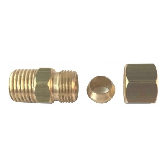 Conector Recto Universal Completo 1/4 X 1/8 Bspt, Bronce