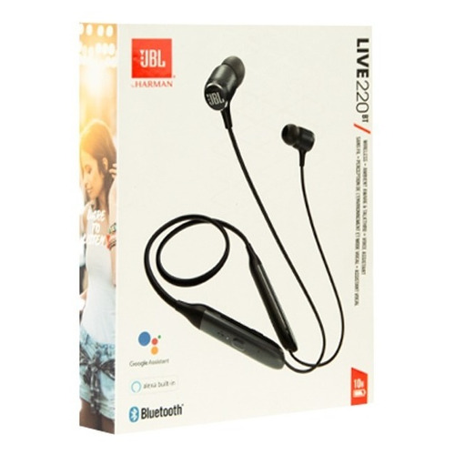 Auriculares Inalámbricos In-ear Jbl Live 220bt Bluetooth Color Negro