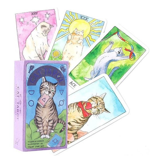  El Tarot Del Gato Rider-waite: 78 Cartas Y Guía