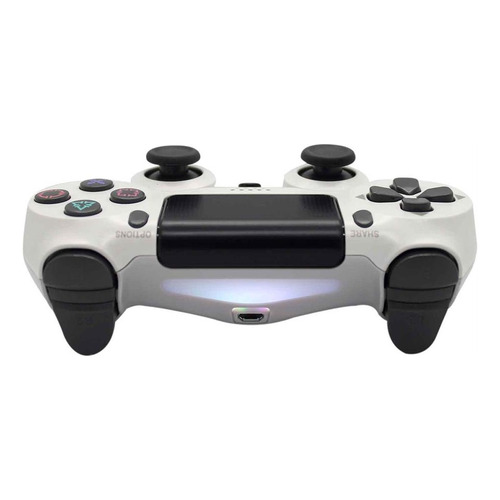 Joystick Compatible Ps4 Play4 Inalámbrico Entrada Auricular Color Blanco