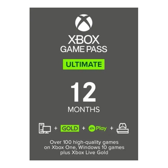 Xbox Game Pass Ultimate - Suscripción Digital De 12 Meses