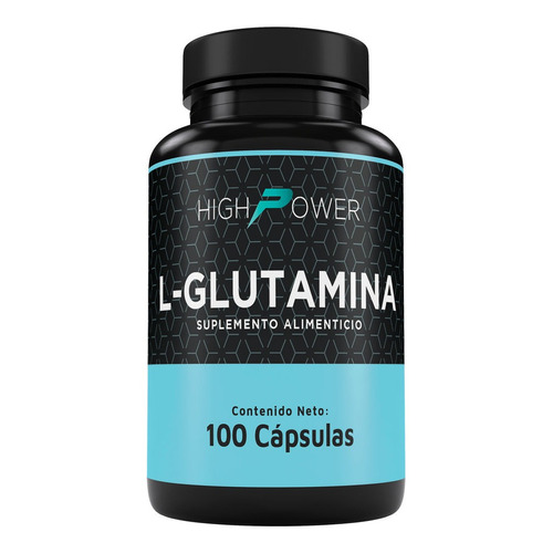 L-glutamina Suplemento Alimenticio High Power 100 Caps Sabor Natural
