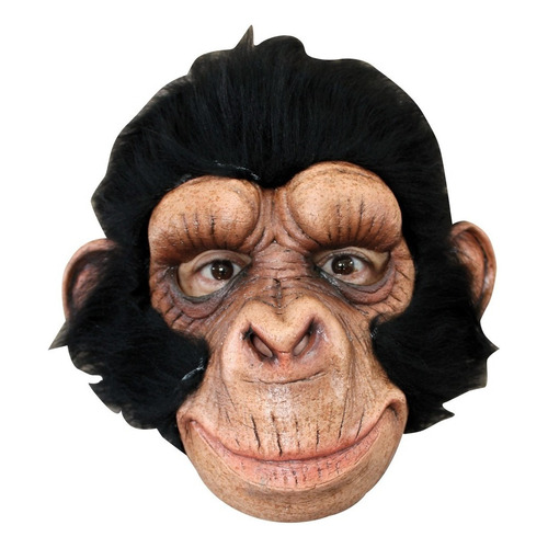Máscara Chimp Geroge Chango 26309 Color Marrón oscuro