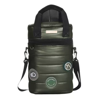 Bolso Matero Mochila Morral Ajustable Porta Termo Mate Color Verde 16070