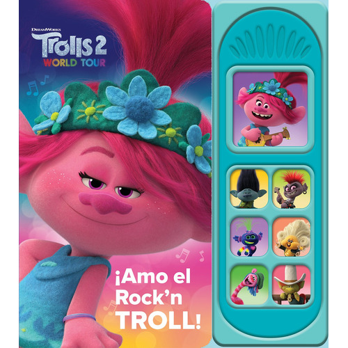 TROLLS 2 - AMO EL ROCK N TROLL, de Dreamworks. Editorial Pi Kids, tapa blanda en español, 2022