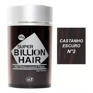 Disfarce Calvície Super Billion Hair Castanho Escuro 25g