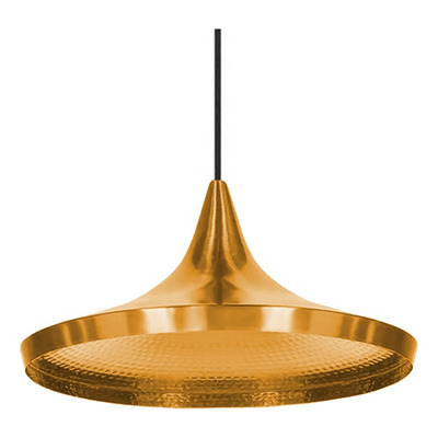 Colgantes Modernas Beat Wide Oro Dorado Apto Led Deco