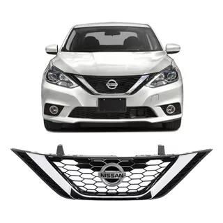 Grade Dianteira Nissan Sentra Com Emblema 2017 2018 19 2020 