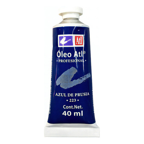 Oleo Atl T-14 Tubo De 40 Ml Color A Escoger Pintura Color del óleo 223 Azul Prusia