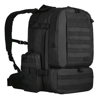  Mochila Tática Defender 55 Litros Invictus Preto