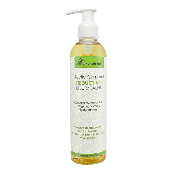 Kit 2 Aceite Reductivo Efecto Sauna Ideal Para Masajes 250ml