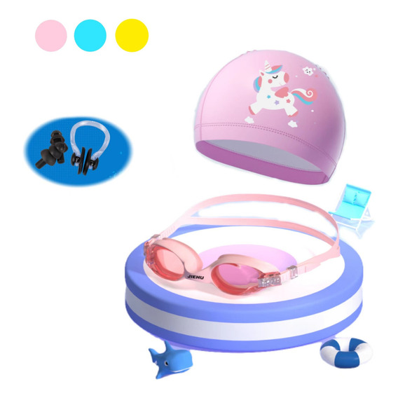 Juego De Gafas Para Niños Con Gafas De Gorra De Colores Color Rosa