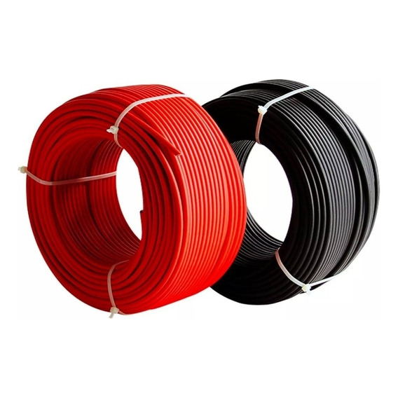 Cable Fotovoltaico Solar Calibre 12  50m Rojo Y 50m Negro