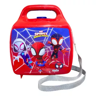 Lancheira Homem Aranha Infantil Super Heróis Com Alça