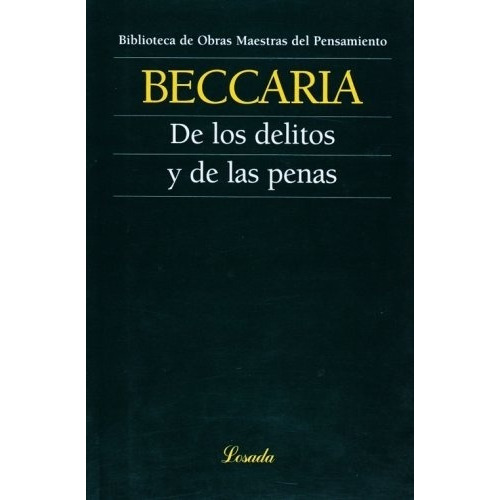 De Los Delitos Y De Las Penas - Beccaria