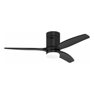 Ventilador De Techo Alisio Negro Con Led Control Remoto 1.321 M 56 Hz/ 60hz Negro Abs 3