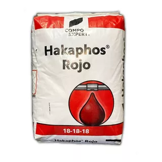 Fertilizante Triple 18 Npk 18-18-18  Hakaphos Rojo Compo