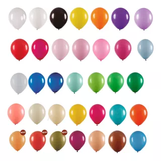 Balão Bexiga Redondo Tamanho 9 Diversas Cores 50 Un Artlatex
