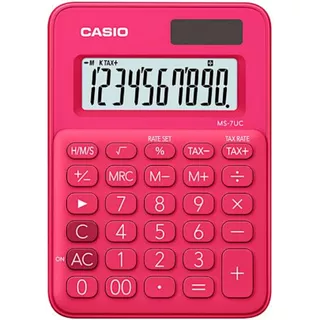 Calculadora De Mesa Casio Ms7uc Rosa