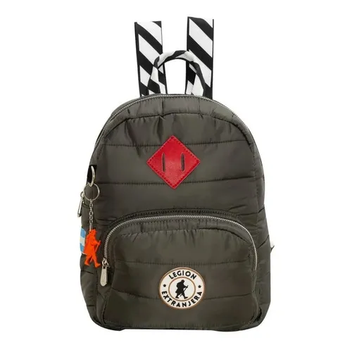 Mochila Alison Diamond Pop Blanco Legion Extranjera Color Verde