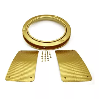 Mirilla Con Placa Para Puerta De Cocina Oro (20 Cm)