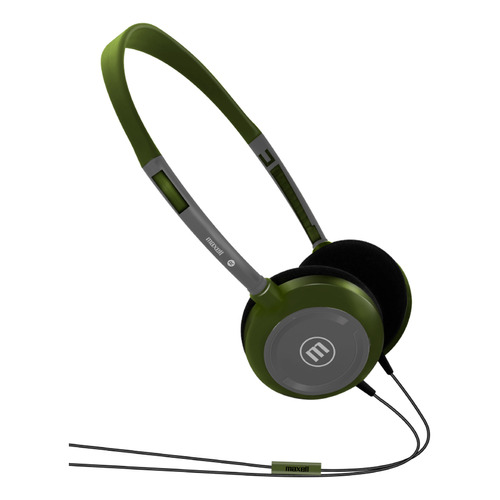 Audifonos Hp-200 Maxell Trss Ultralight Headphones Dynamic Color Verde