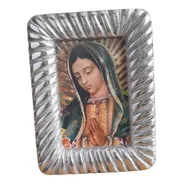 Virgen De Guadalupe En Marco De Metal Para Recuerdo
