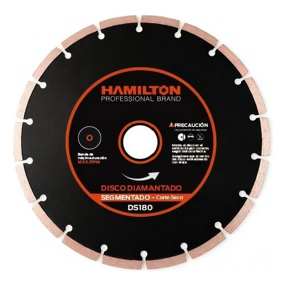 Hamilton Ds180 Disco  Diamantado Segmentado 180mm  7 PuLG