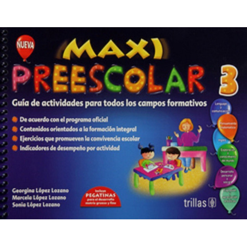 Maxi Preescolar 3, De Lopez Lozano, Georgina. Editorial Trillas, Tapa Blanda En Español, 2015