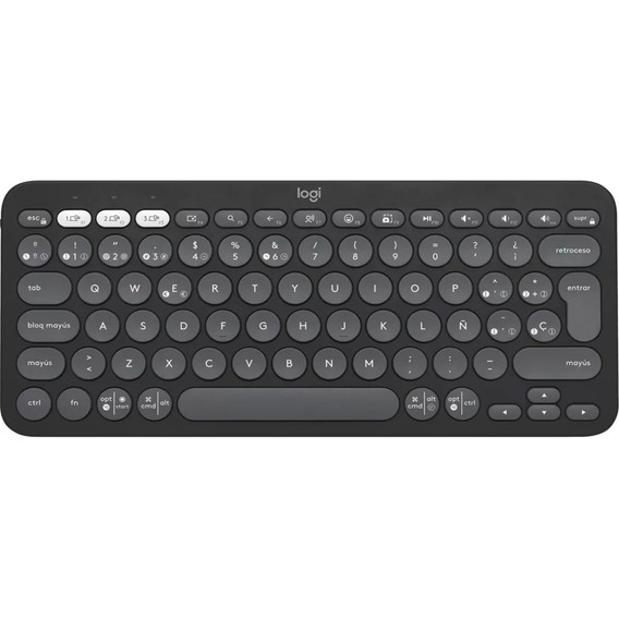 Teclado Inalámbrico Logitech K380s Bluetooth Pebble Negro