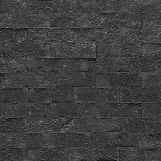 Pedra Hitam Tijolo Bruto Hitam Brick 23x7,5 Black Lavabrick 