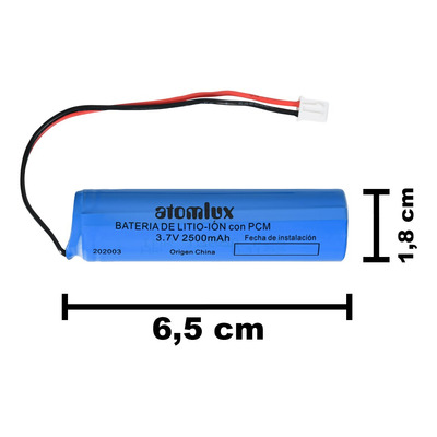 Batería De Litio Original Atomlux 3.7v 2500 Mah