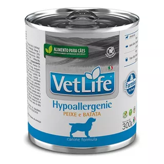 Ração Úmida Para Cães Hypoallergenic Peixe 300g - Vet Life