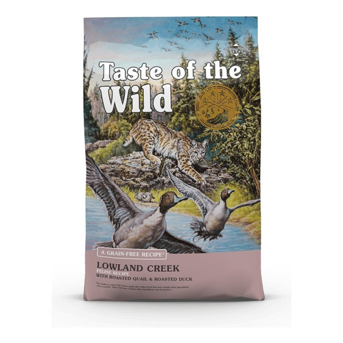 Taste Of The Wild Lowland Creek Feline 14 Lb Alimento Para Gatos A Base De Codorniz Y Pato Libre De Granos 6.35kg
