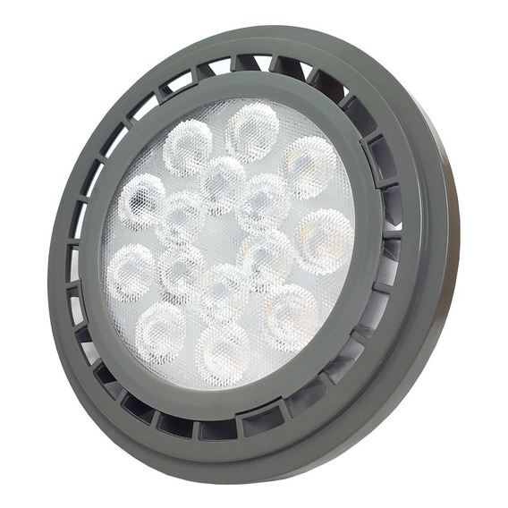 Lampara Ar111 Eco Led 11w Gu10 Frio 6000k Macroled + Garanti Color Gris oscuro