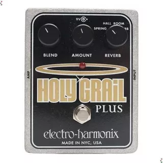 Pedal Electro-harmonix Holy Grail Plus Variable Reverb Holy Cor Prata