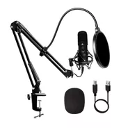 Smart Tech Bm 2000 Microfono Condensador Condenser Profesional Usb Streaming Negro