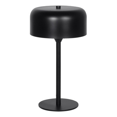 Lampara Velador Mesa Egon Negro Apto Led Deco Moderno Lk