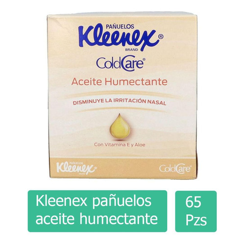 Pañuelos Faciales Kleenex Cold Care Aceite Humectante 66 Pañuelos