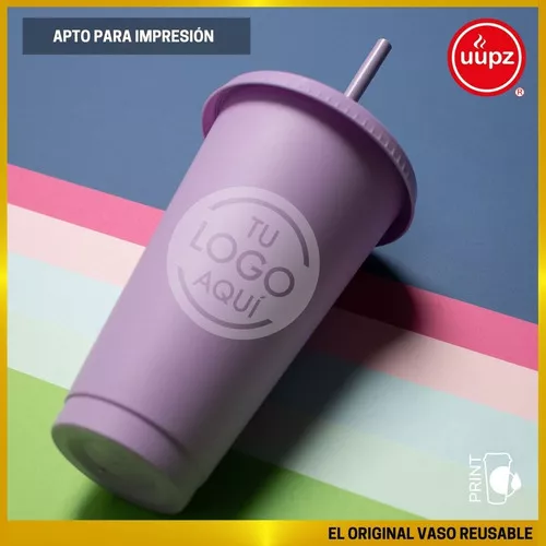 Juego De 4 Vasos De Vidrio 24 Oz Con Tapa Y Popotes Para Cafe