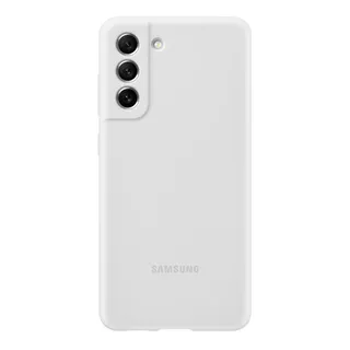 Funda Protectora De Silicona Completamente Blanca Para Samsung Galaxy S21 Fe