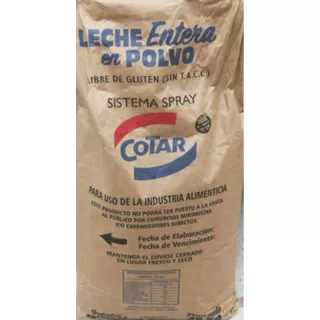 Leche En Polvo Entera Cotar X 25kg - Mataderos -