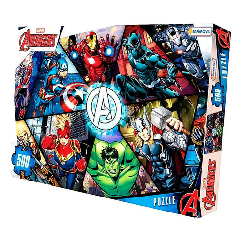 Puzzle 500 Piezas Avengers Los Vengadores Tapimovil 3442