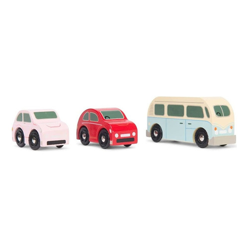 Pack Autitos Retro Surtidos De Madera Tv463 Le Toy Van Personaje Vehículos Retro