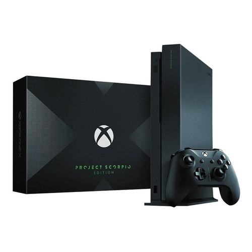 Microsoft Xbox One X 1TB Project Scorpio Edition color  negro