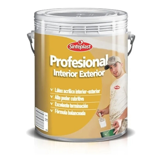 Pintura Latex Interior Exterior Profesional Sinteplast 20 L