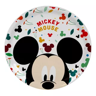 Prato Raso Melamine Mickey Disney Unidade - Tuut