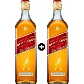 Combo 2 Garrafas Whisky Johnnie Walker Red Label 1litro