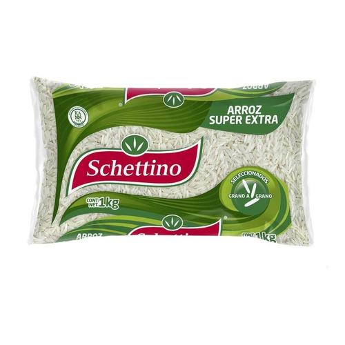 Schettino Arroz Super Extra Grano Largo Seleccionado 1kg